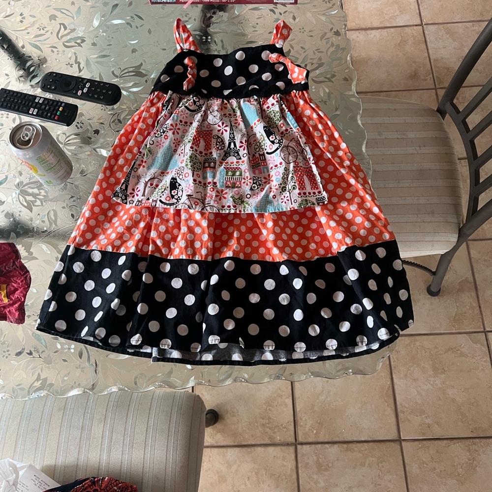 Girls Boutique Fall Halloween Paris dress 5t EUC Owls and Bats brand adorable